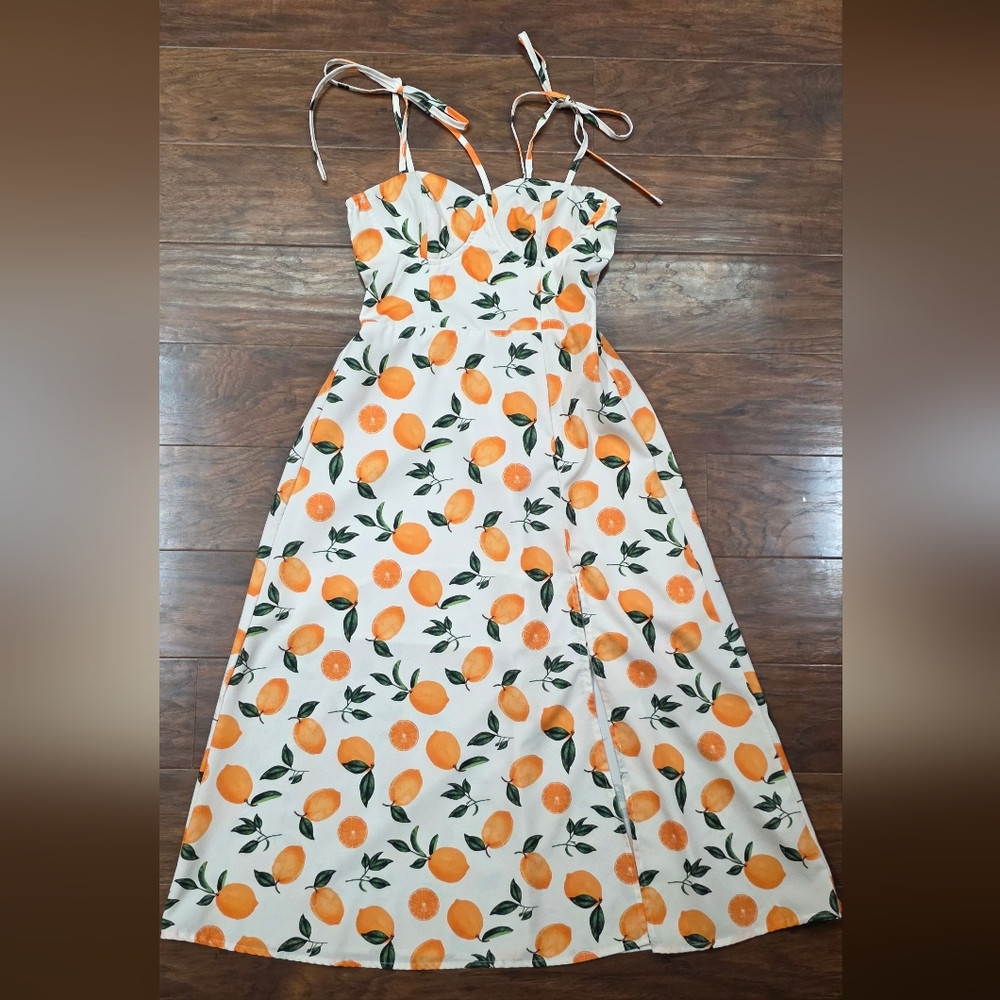 SHEIN Floral/ Fruit Print Dress